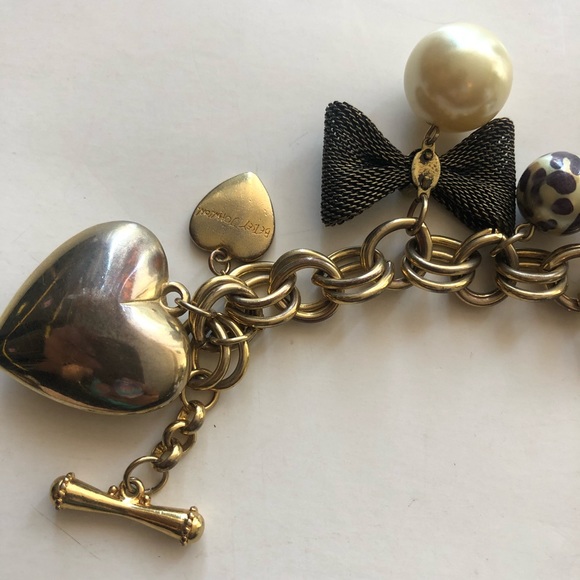 Betsey Johnson Heart Charm Bracelet - Picture 3 of 4